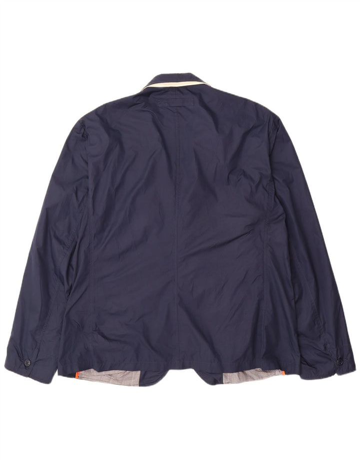Jachetă Gant pentru bărbați cu 2 nasturi, UK 46 3XL, poliester bleumarin
