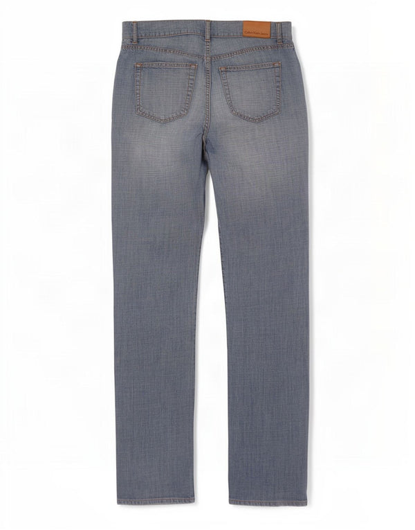 Jeans dritti da uomo Calvin Klein W33 L33 cotone blu
