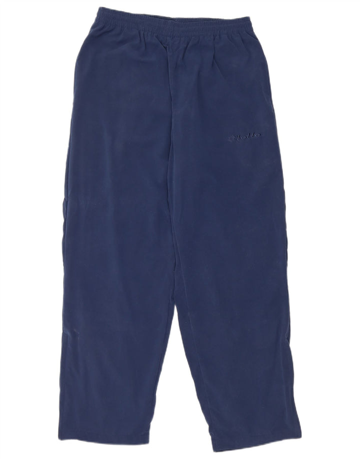 Lotto Womens Tracksuit Trousers UK 14 Large Navy Blue Polyester