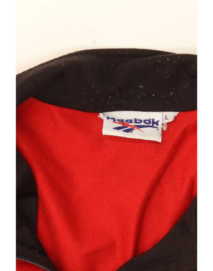 Jachetă de trening grafică Reebok pentru bărbați, mare, roșu