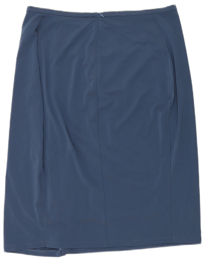 ELENA MIRO Womens Pencil Skirt W36 XL Blue