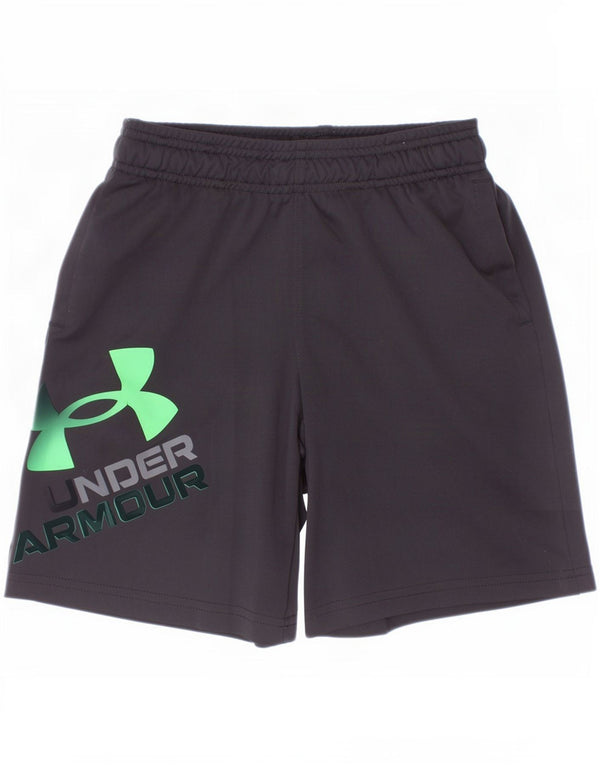 Chłopięce spodenki sportowe Under Armour o luźnym kroju z grafiką, 7-8 lat, małe, czarne