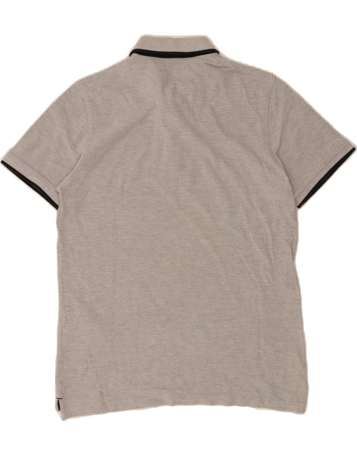 JACK & JONES Mens Polo Shirt Medium Grey Cotton Vintage Jack & Jones and Second-Hand Jack & Jones from Messina Hembry 