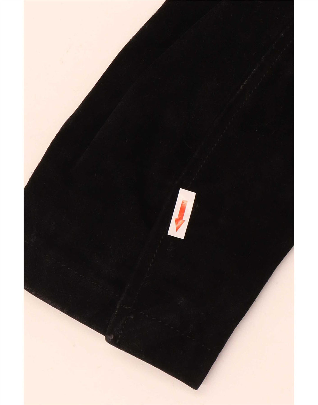 Sisley Mens Suede Jacket UK 38 Medium Black Leather