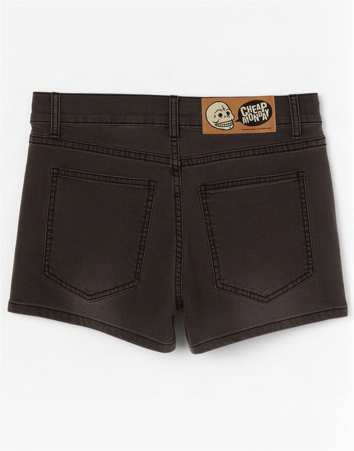 Pantaloncini di jeans da donna economici Monday W30 cotone grigio medio
