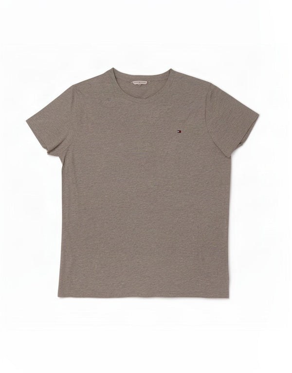 Tommy Hilfiger T-Shirt Homme Gris Moyen Coton