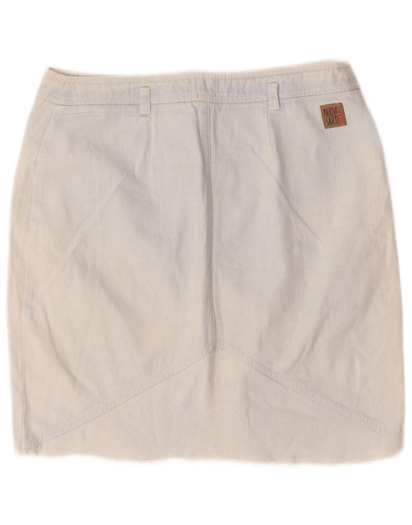 Falda vaquera vintage para mujer IT 46 Grande W30 Algodón azul