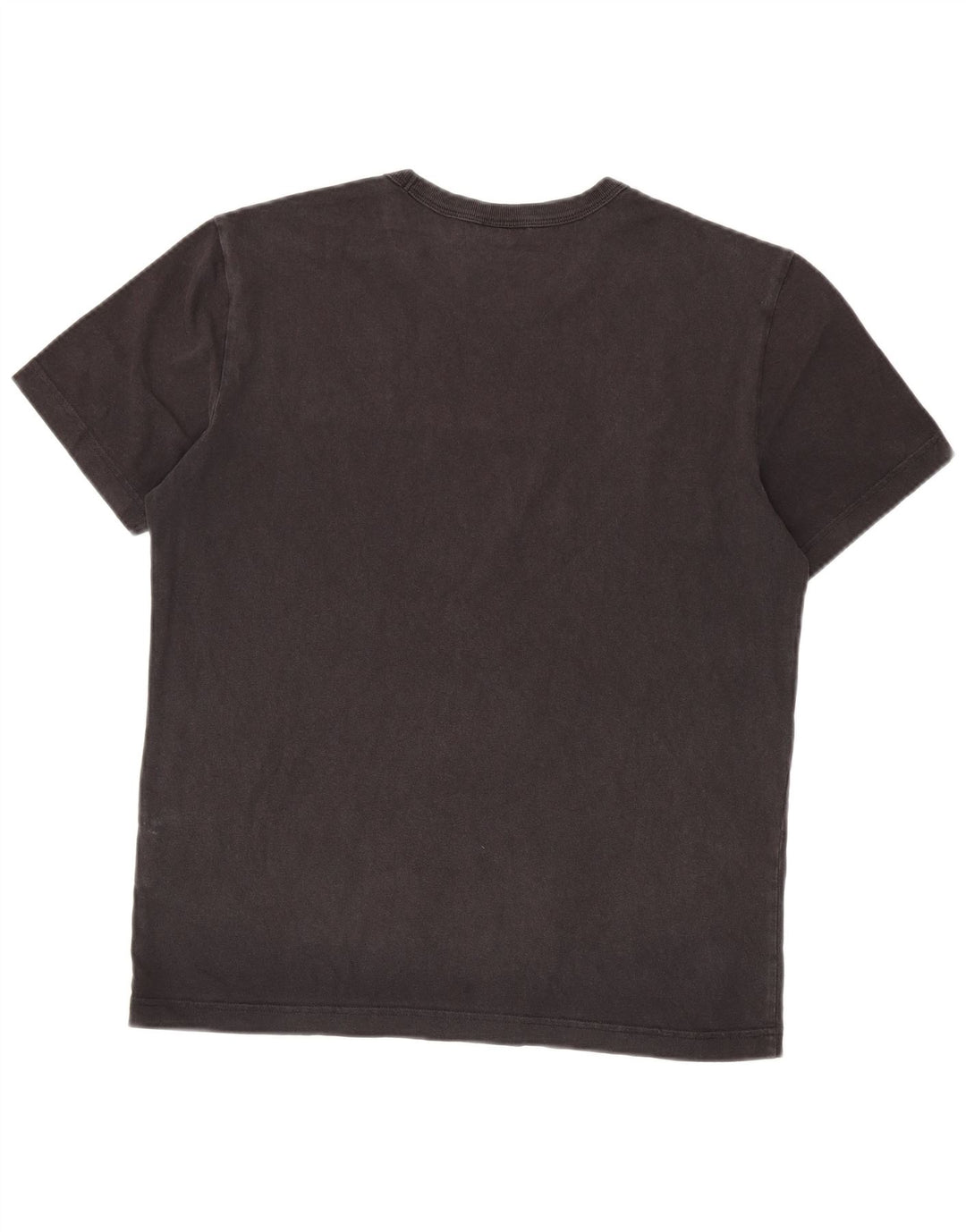 Champion Mens Graphic T-Shirt Top Medium Black Cotton