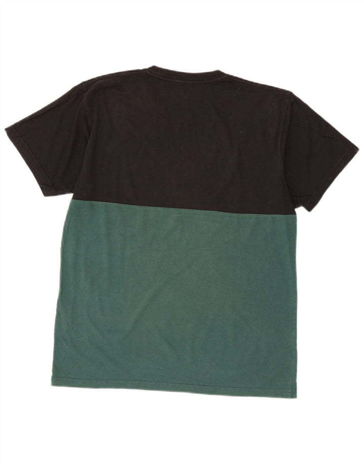 Vans Mens Classic Fit T-Shirt Top Medium Black Colourblock Cotton