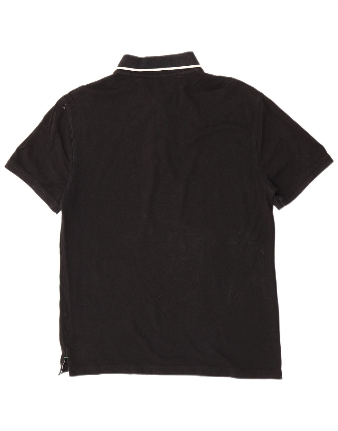 Tommy Hilfiger Herre poloshirt Medium Sort Bomuld Klassisk