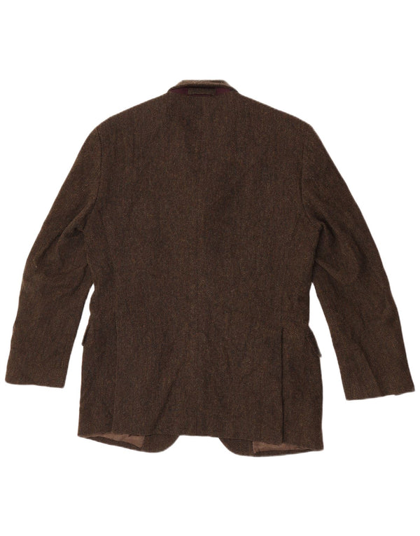 Massimo Dutti Chaqueta Blazer De 3 Botones Para Hombre EU 48 Medium Khaki Herringbone