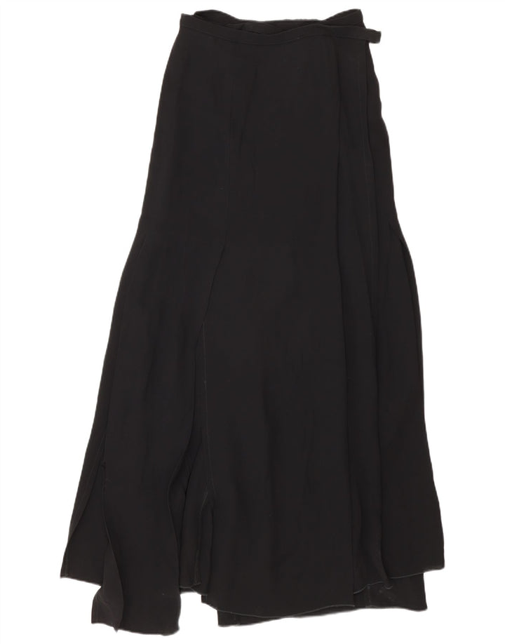 Gianfranco Ferre Womens Maxi Wrap Skirt IT 42 Medium W28 Black Viscose