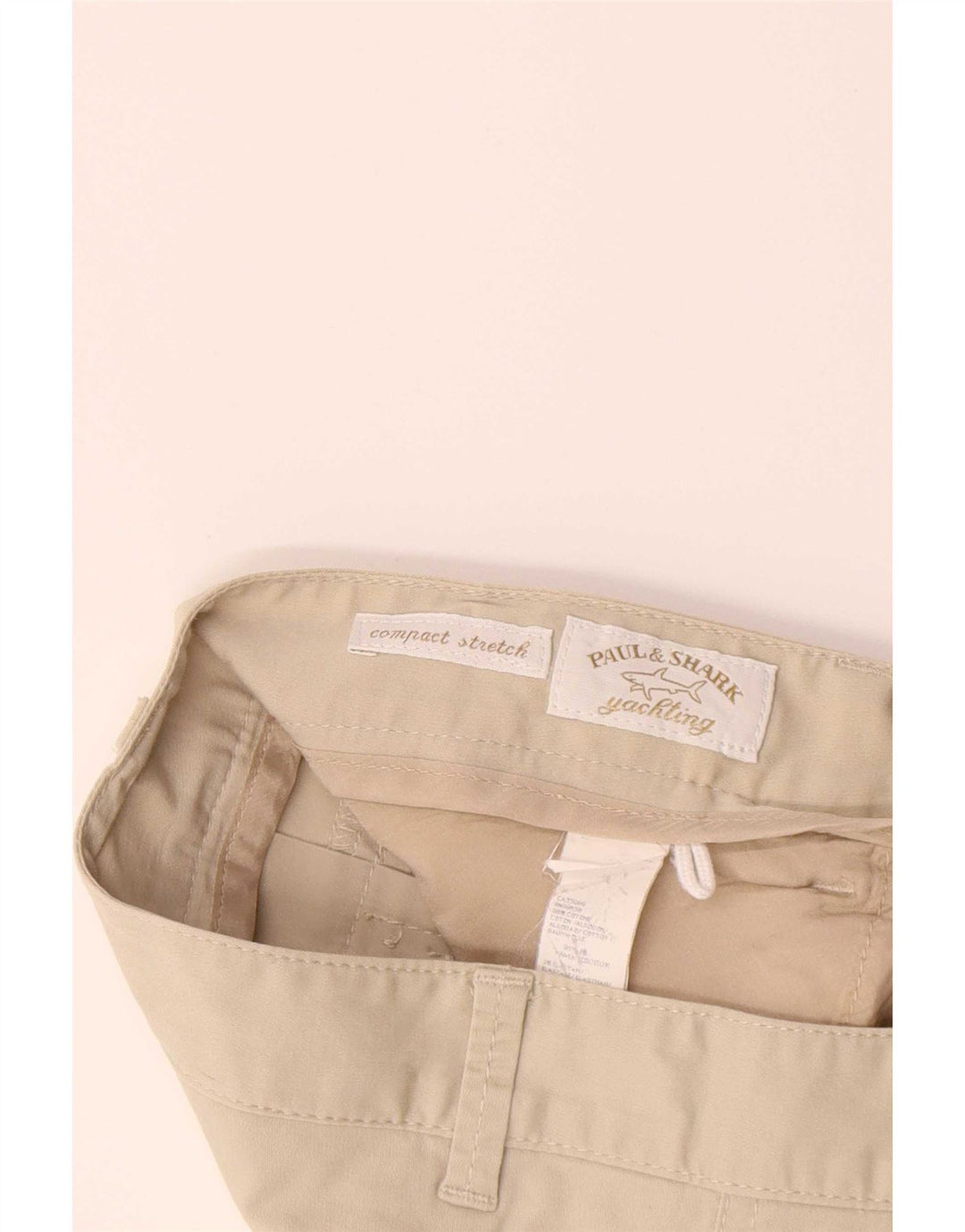Paul & Shark Womens Bootcut Casual Trousers IT 44 Medium W32 L29 Beige
