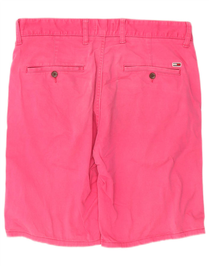 Tommy Hilfiger Mens Chino Shorts W32 Medium Pink Cotton