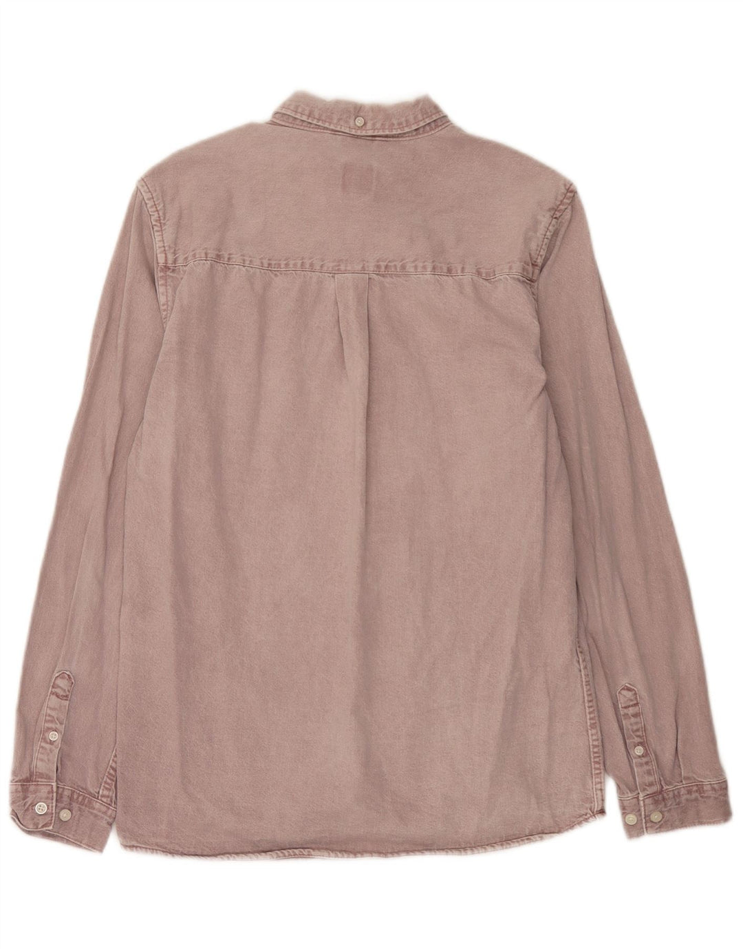 Zara Hombre Camisa Vaquera Algodón Morado Medio