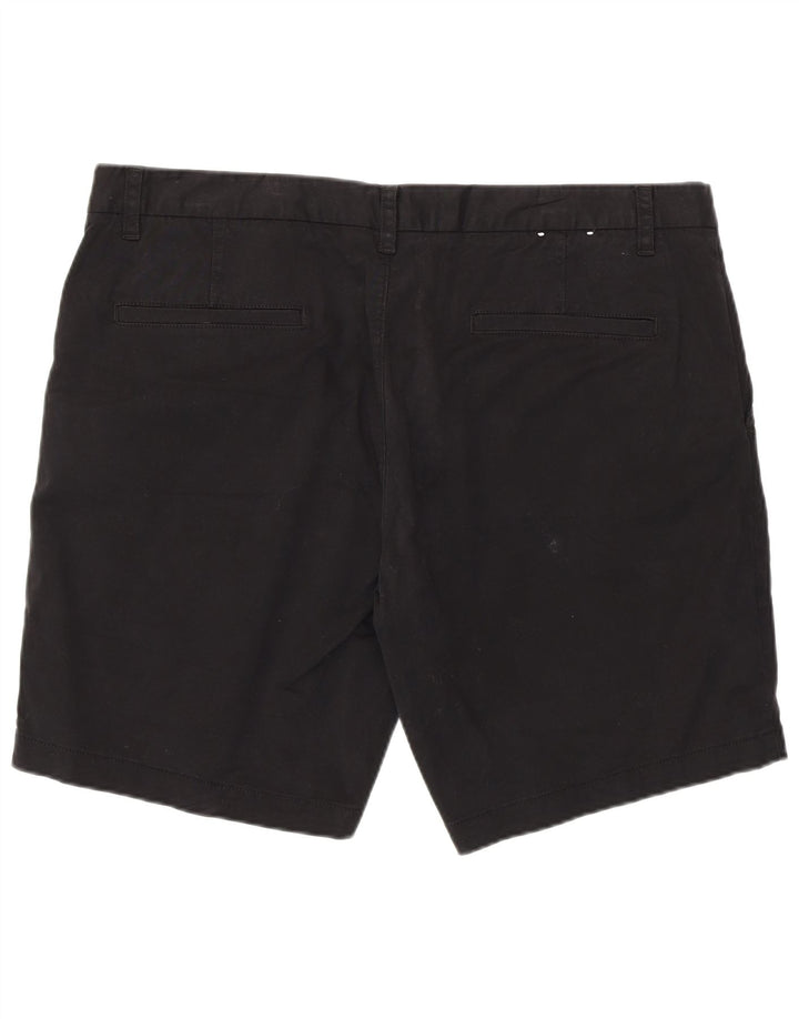 French Connection Mens Chino Shorts W38 XL Black Cotton