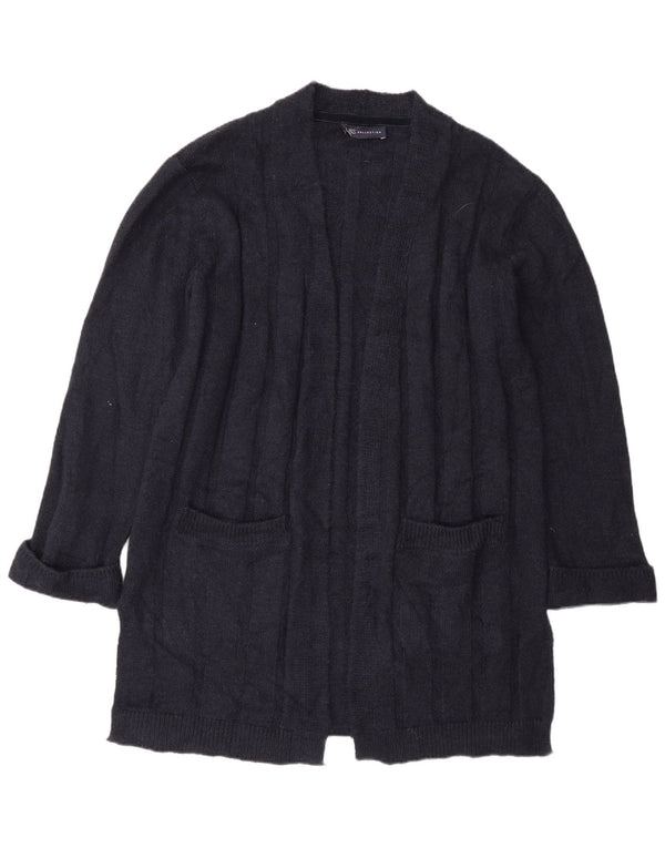 Marks & Spencer Damen Longline-Cardigan-Pullover UK 14 Medium Navy Blue