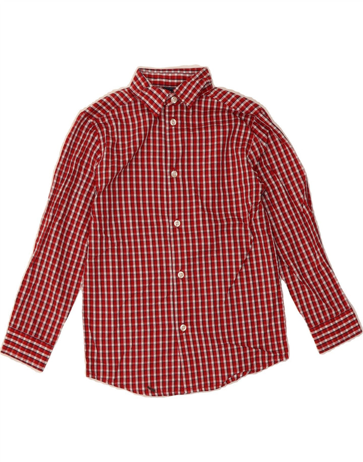 NAUTICA Boys Flannel Shirt 6-7 Years Red Check Cotton Vintage Nautica and Second-Hand Nautica from Messina Hembry 