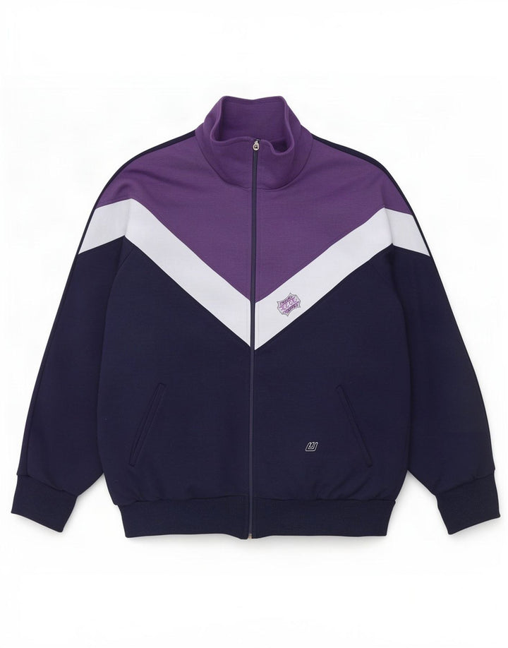 Wagner Moden Veste de survêtement pour homme Taille L Bleu marine Colourblock