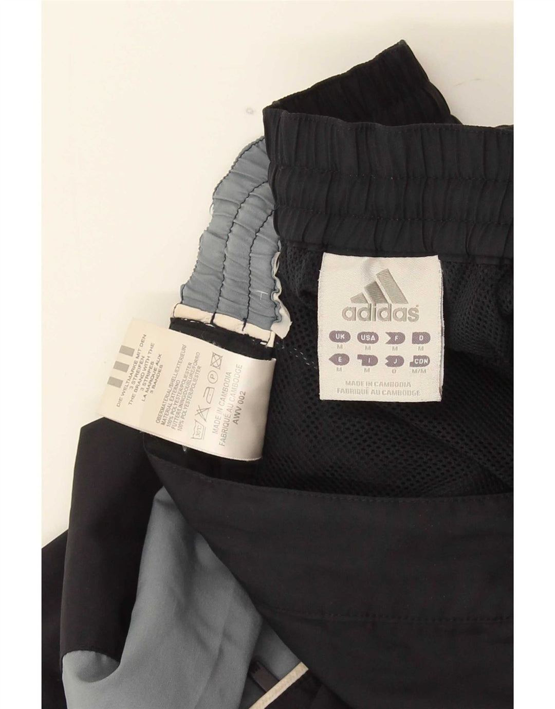 Adidas Mens Graphic Regular Sport Shorts Medium Black Colourblock Polyester