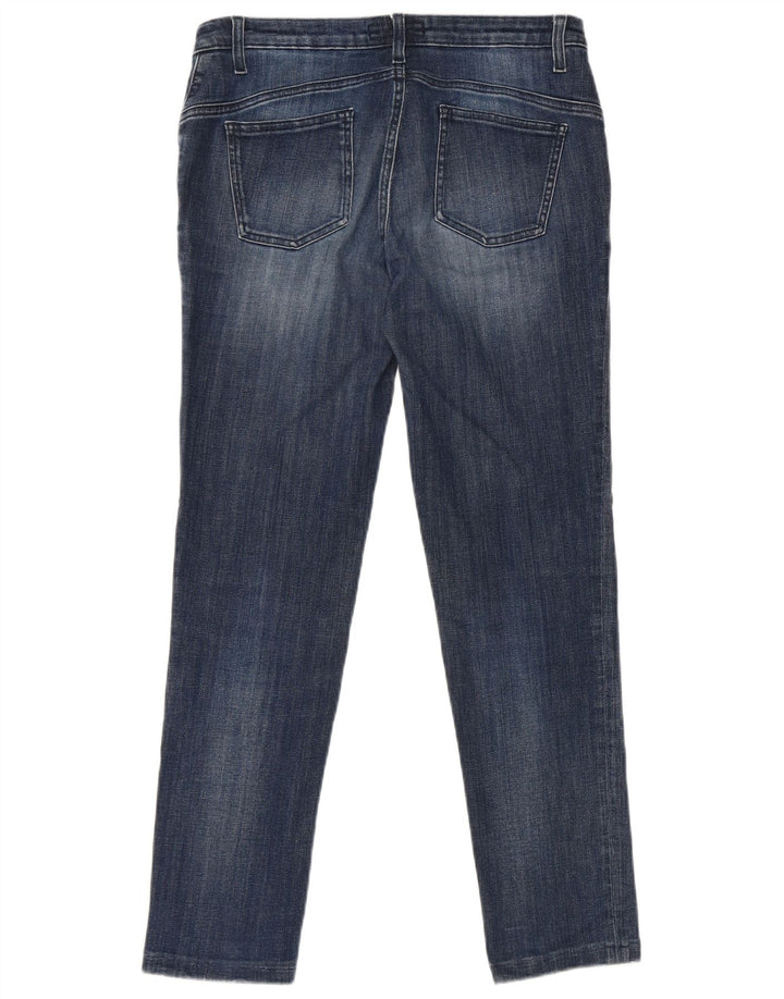 Trussardi Womens Slim Jeans W28 L28 Blue Cotton