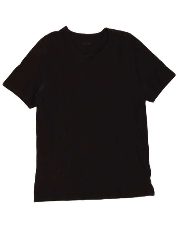 Hugo Boss T-Shirt Top XL Noir Élasthanne Homme