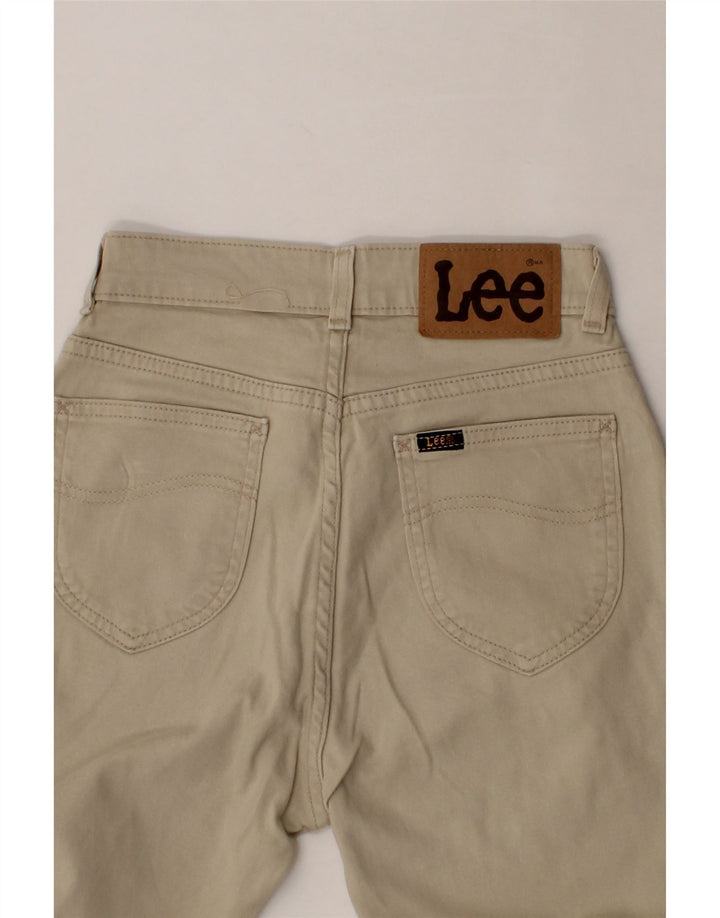 LEE Womens Straight Casual Trousers W26 L30 Beige Vintage Lee and Second-Hand Lee from Messina Hembry 