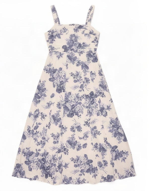 Abercrombie & Fitch Rochie A-Line pentru femei UK 12 Medium White Floral