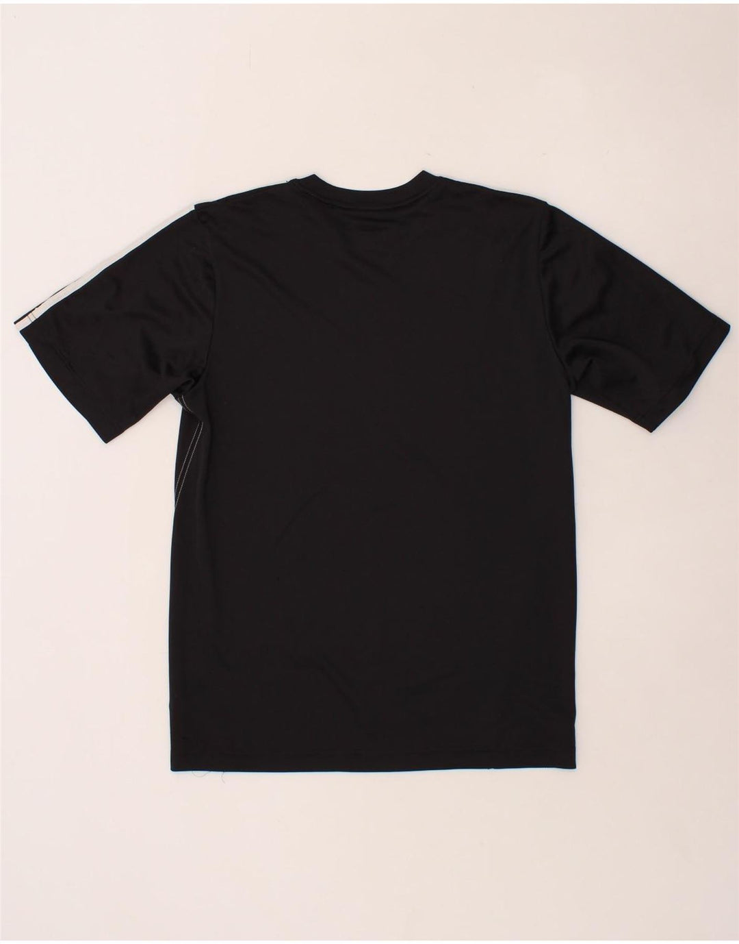 ADIDAS Mens T-Shirt Top Small Black Polyester Vintage Adidas and Second-Hand Adidas from Messina Hembry 