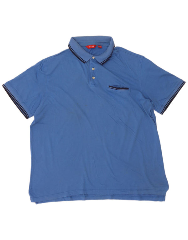 Męska koszulka polo XL Izod, niebieska, bawełniana