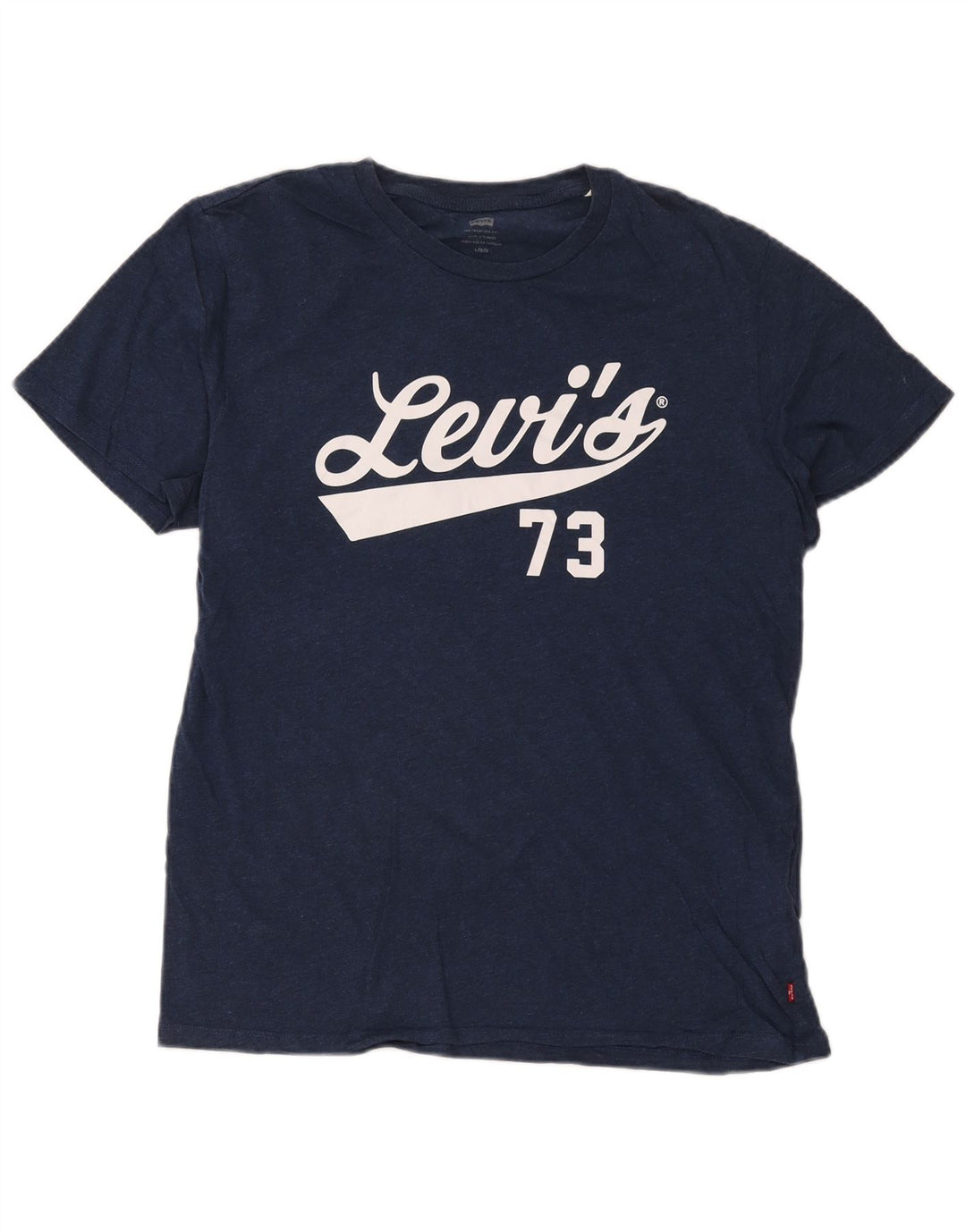 Levi's Mens Graphic T-Shirt Top Large Navy Blue Cotton