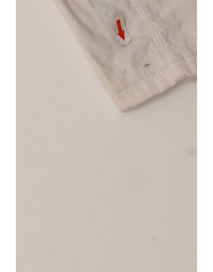 SIVIGLIA Mens Casual Shorts W33 Medium White Striped Cotton