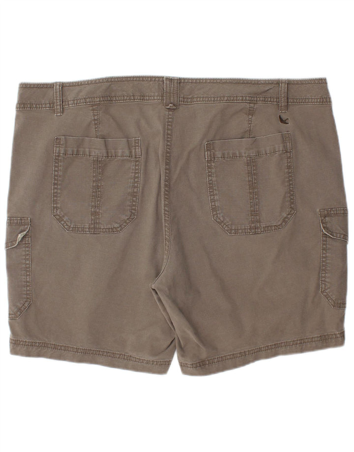 Eddie Bauer Womens Cargo Shorts US 18 2XL W40 Grey Cotton