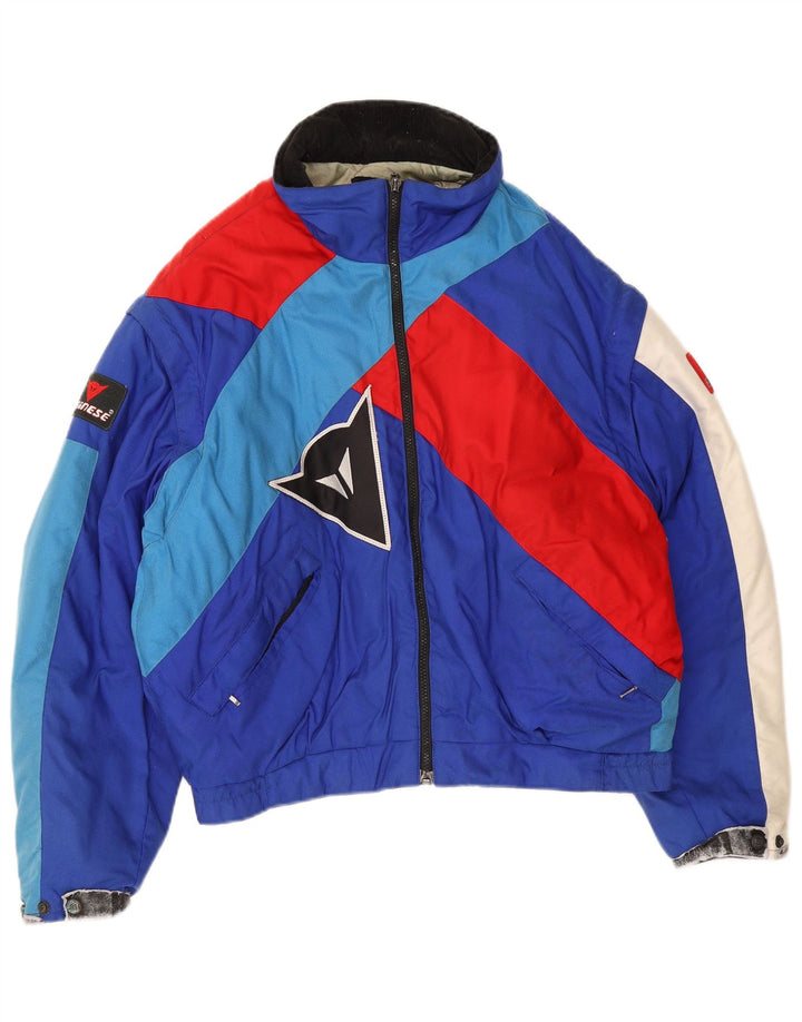 Dainese Mens Graphic Racer Jacket Size 54 Large Blue Colourblock