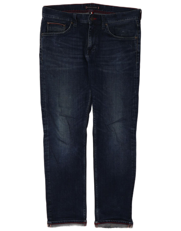 Tommy Hilfiger Womens Bleecker Slim Jeans W13 L28 Blue Cotton
