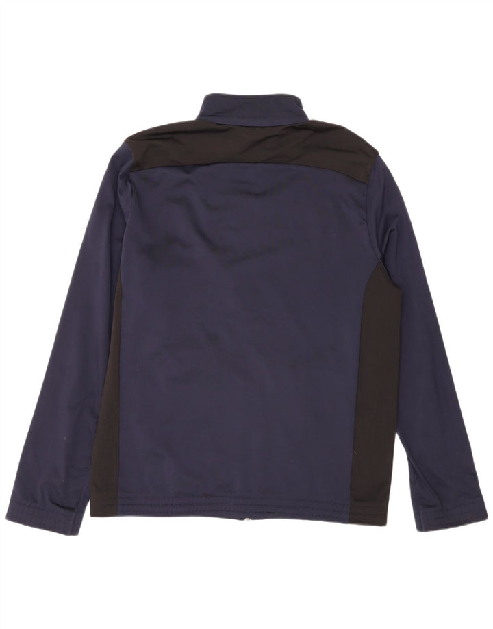 Puma Mens Tracksuit Top Jacket Medium Navy Blue Colourblock Sports