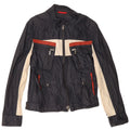 FAY Womens Oversized Utility Jacket UK 10 Small Navy Blue Colourblock