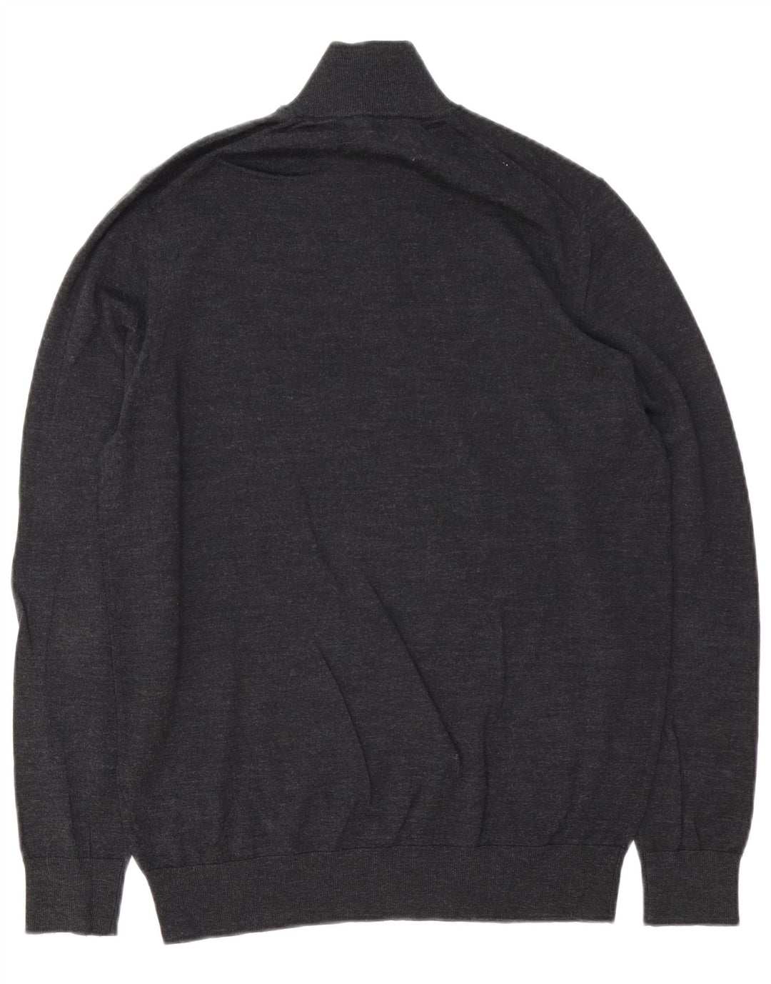 Marks & Spencer Herren Autograph Pullover mit Reißverschluss am Hals Mittelgrau