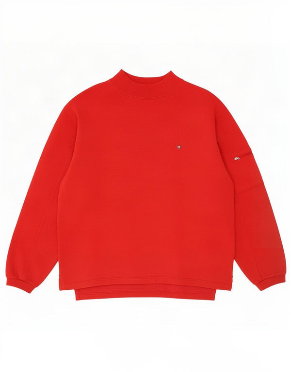 Champion Mens Sweatshirt Jumper Large Red Cotton