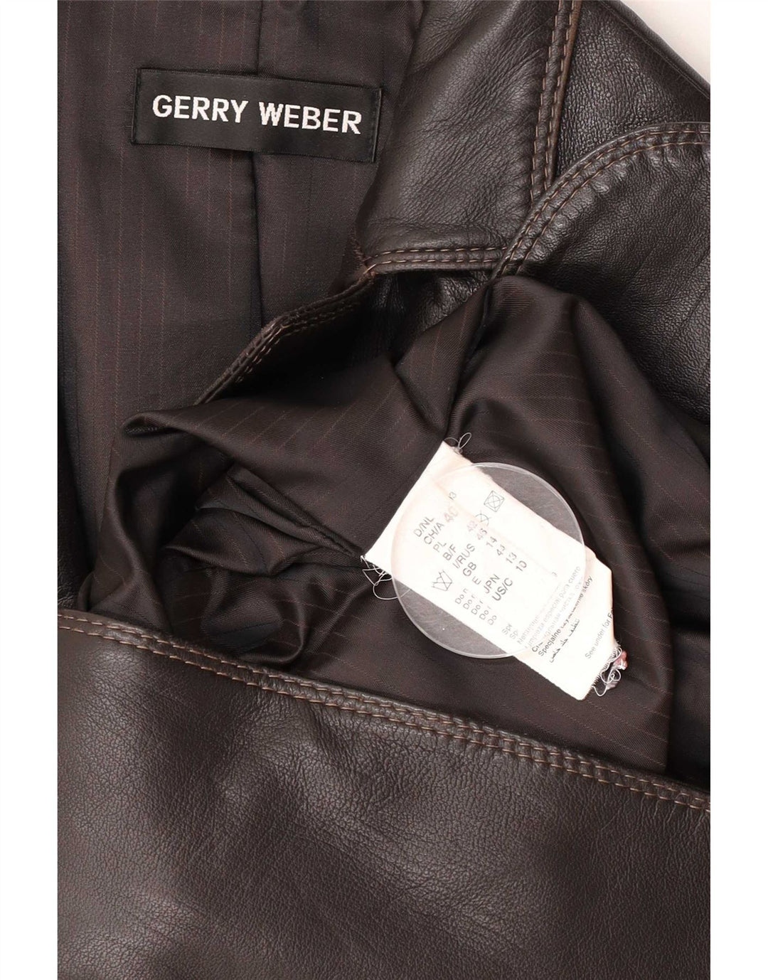 Gerry Weber Sacou blazer pentru femei cu 2 nasturi UK 14 Maro Mediu