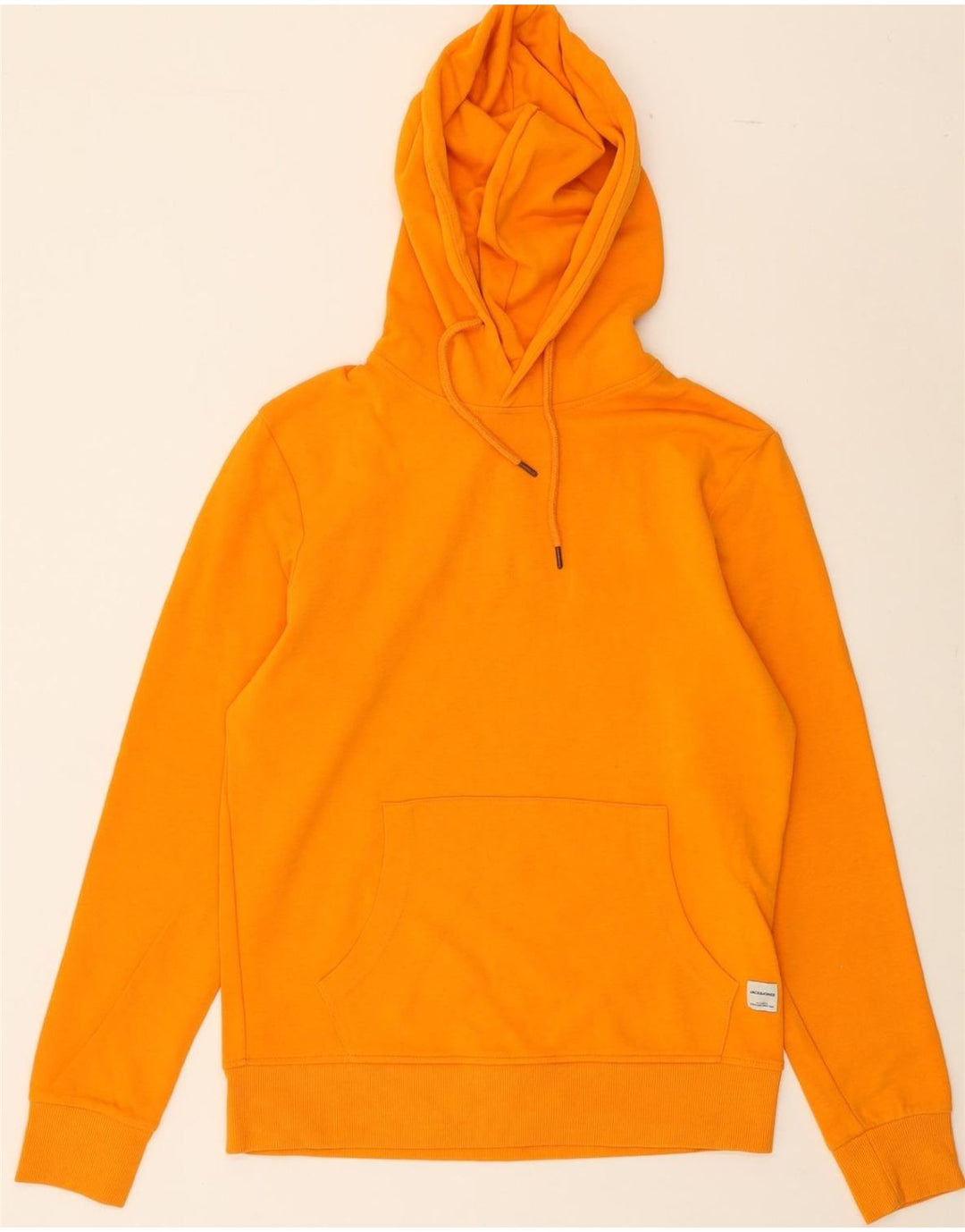 JACK & JONES Mens Hoodie Jumper Medium Orange Cotton Vintage Jack & Jones and Second-Hand Jack & Jones from Messina Hembry 