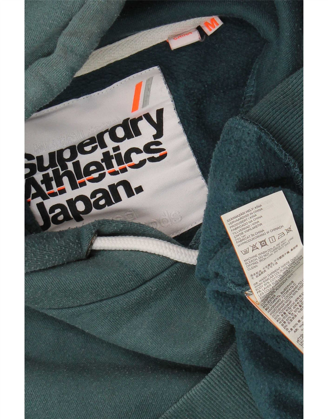Maglione con cappuccio da uomo Superdry in cotone verde medio