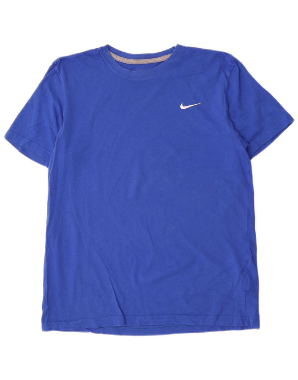 Nike Regular Fit T-Shirt Top Stor Blå Bomuld