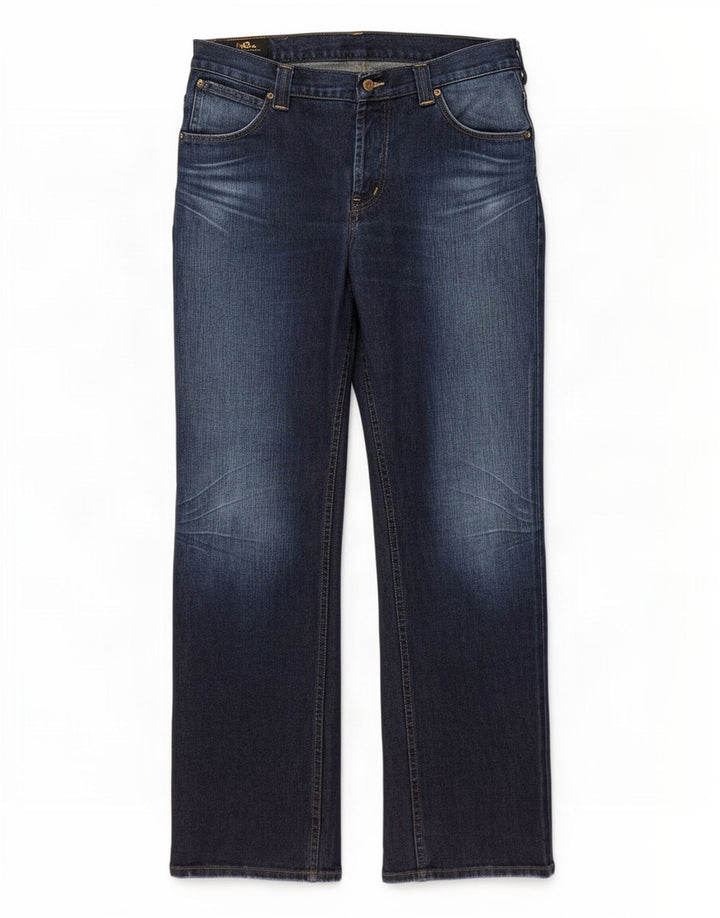 Lee Mens Roscoe Bootcut traperice W34 L34 Plavi pamuk