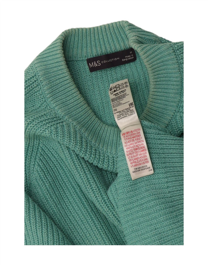 Marks & Spencer Dame sweater med rund hals DK 14 Medium Turkis