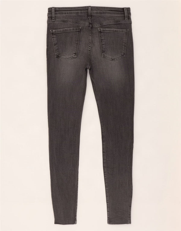 Женские укороченные джинсы скинни Zara EU 38 Small W28 L25 Серые