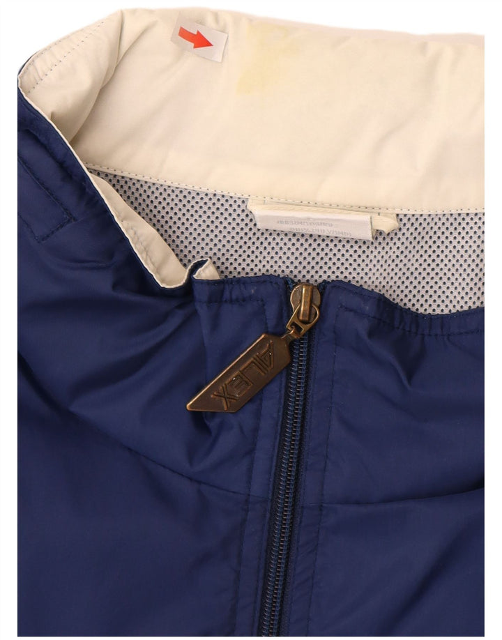 Alex Athletics Mens Tracksuit Top Jacket XL Navy Blue Colourblock