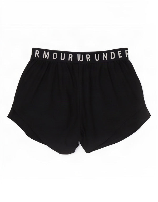 Under Armour Női Heat Gear Graphic Sport Shorts UK 8 Small Black