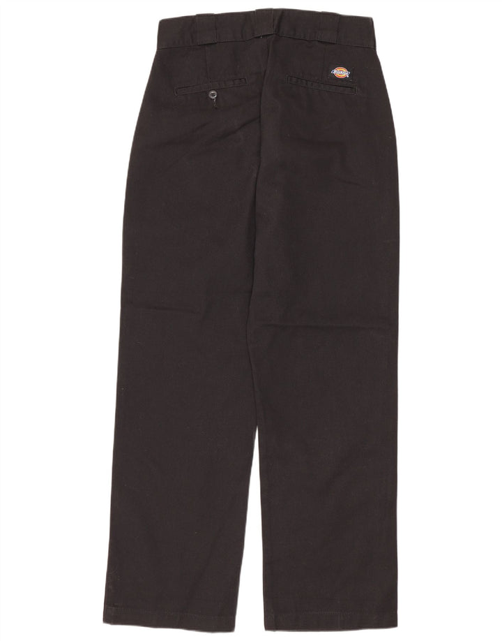 Dickies Womens Straight Chino Trousers W26 L26 Black Polyester