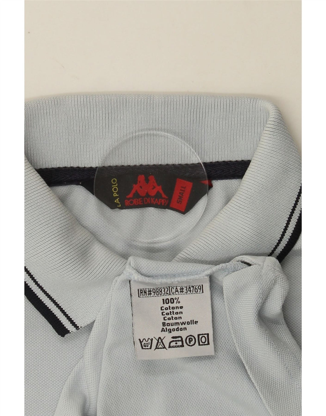 KAPPA Mens Polo Shirt Small Blue Cotton Vintage Kappa and Second-Hand Kappa from Messina Hembry 